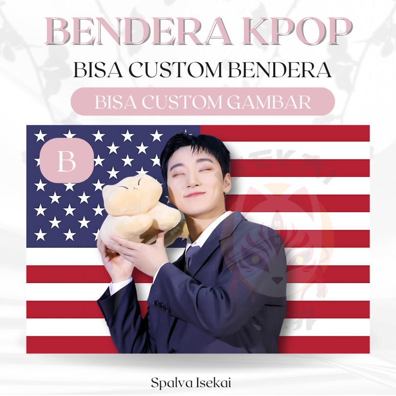 AMERICA KPOP CHOI SAN ATEEZ Flag / โปสเตอร์ KPOP / KPOP FLAG / พรม KPOP / พรมKpop