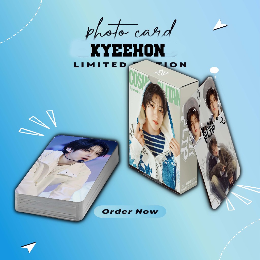 KPOP KYEHOON KICKFLIP PREMIUM PHOTOCARD SET 25 แผ่นฟรีกล่อง