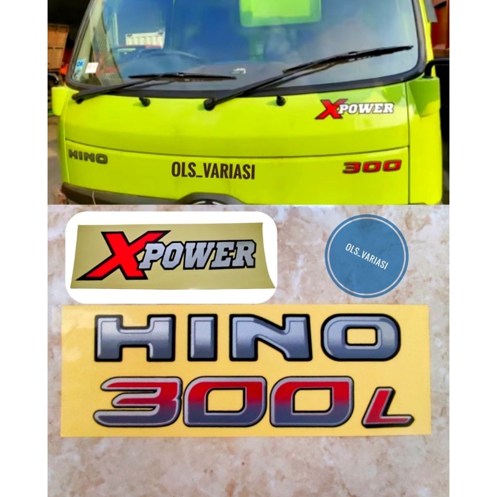 สติ๊กเกอร์ Hino Dutro 300 L / Hino 300 Dutro Sticker / Hino 300 Dutro Sticker / Xpower Sticker / สติ