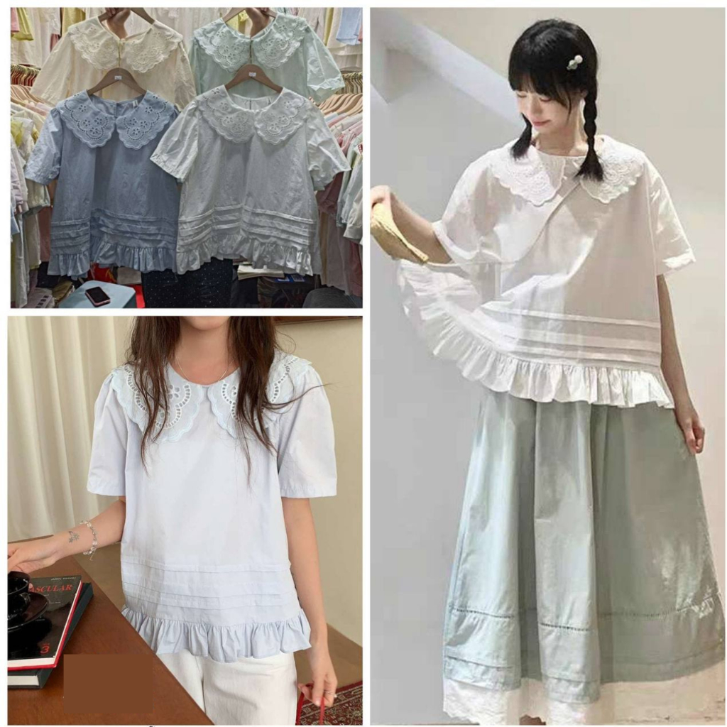 Ruffle Collar Blouse