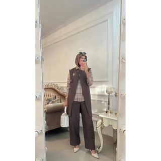 emely set 3in1 / setelan wanita /baju setelan wanita