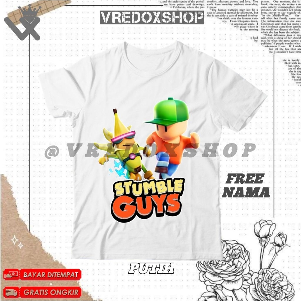Stumble Guys Kids T-shirt/ Stumble Guys Kids Game Viral Kids T-shirt/ Distro Fashion Clothing for Bo