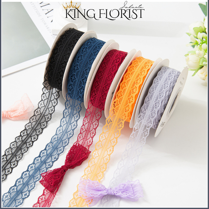 1 ROLL Ribbon Lace 4cm Top Grade / Soft Lace Gift Ribbon PT13