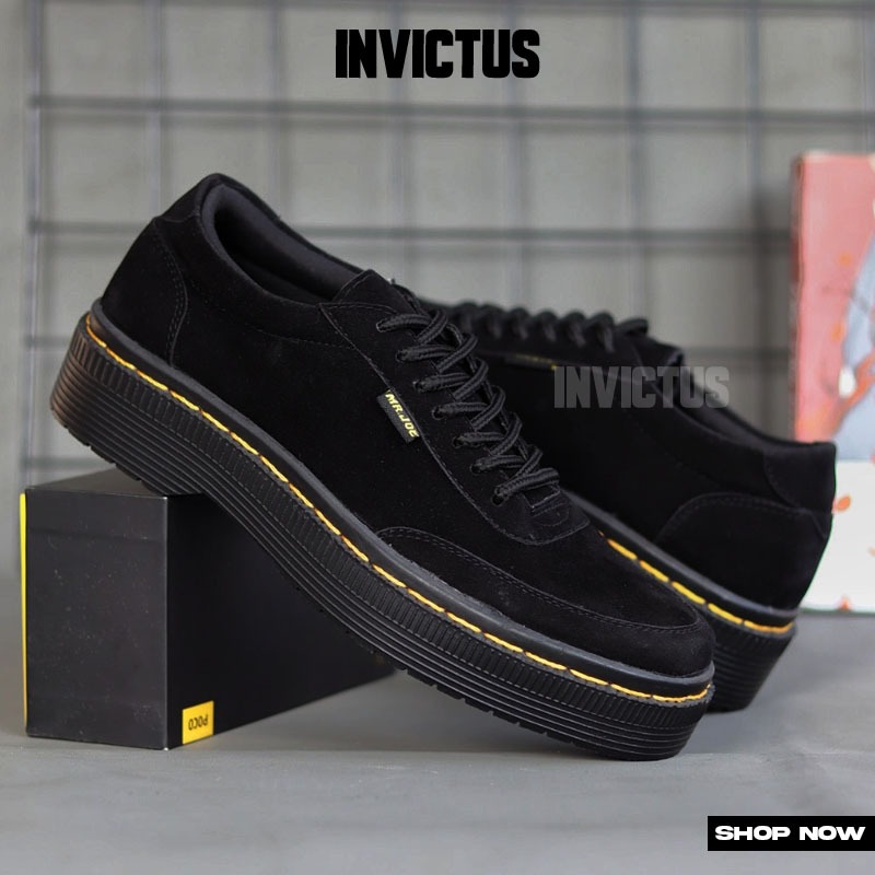 KANTE รองเท้าทํางานทางการสีดําสําหรับผู้ชาย - INVICTUS