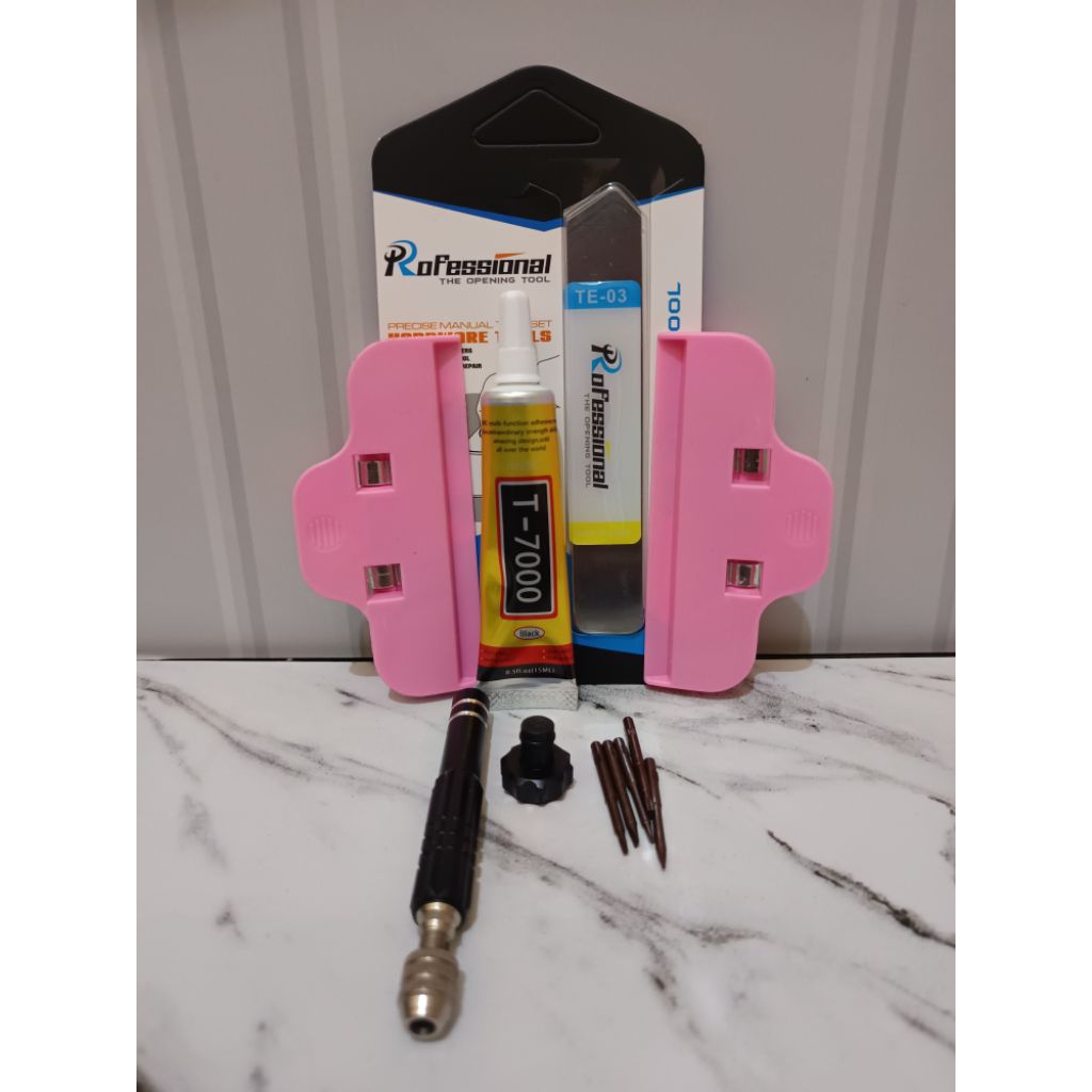 เครื่องมือควบคุม HP 5 IN 1+ SCREWDRIVER T700 15ML กาว + TE-03 CONNECTOR + 2 AIRS OF CLAMPS