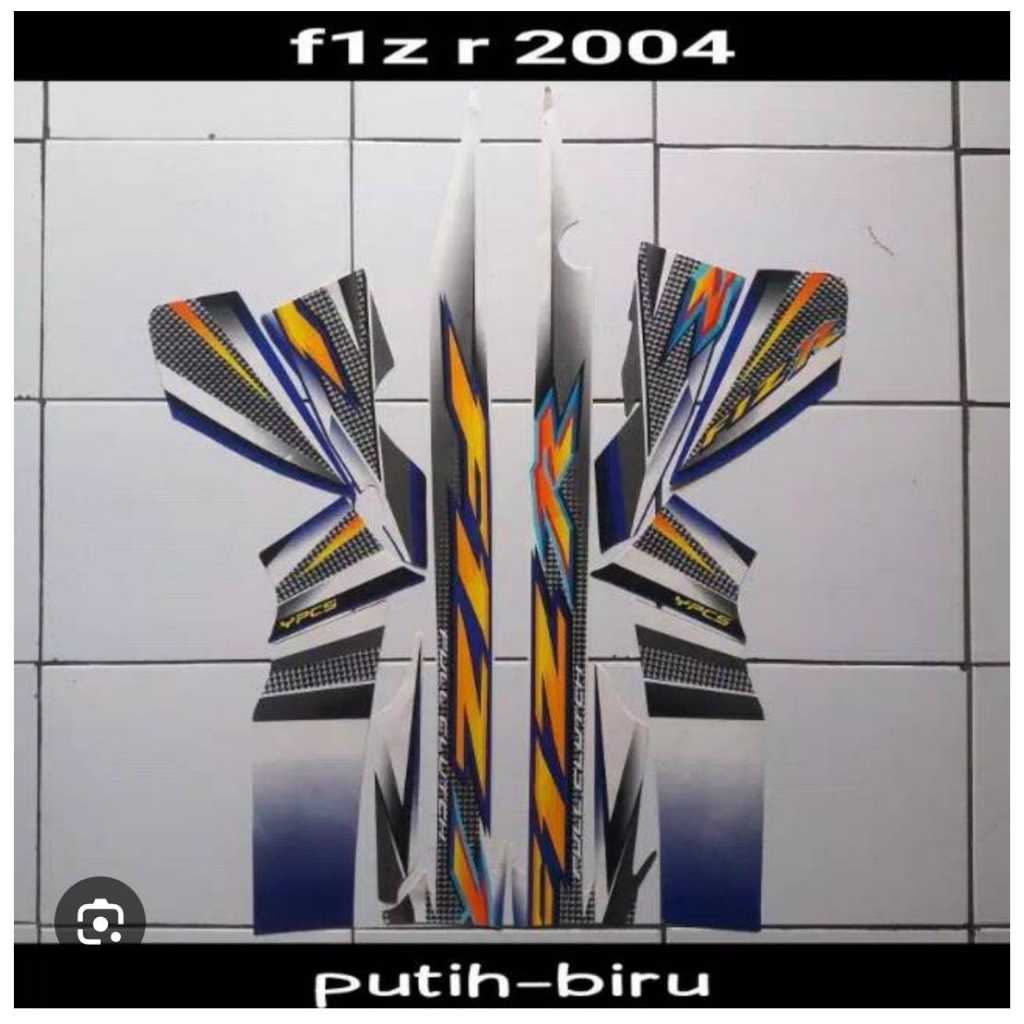 Yamaha F1ZR 2004 Striping Sticker - Standard F1ZR 2004 Sticker List - Standard F1ZR 2004 Striping