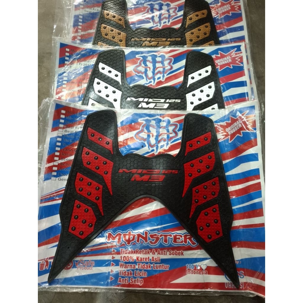 MONSTER CARPET MIO M3 / MIO Z / MIO 125 GT - MOTORCYCLE FOOT MAT MIO M3 MONSTER