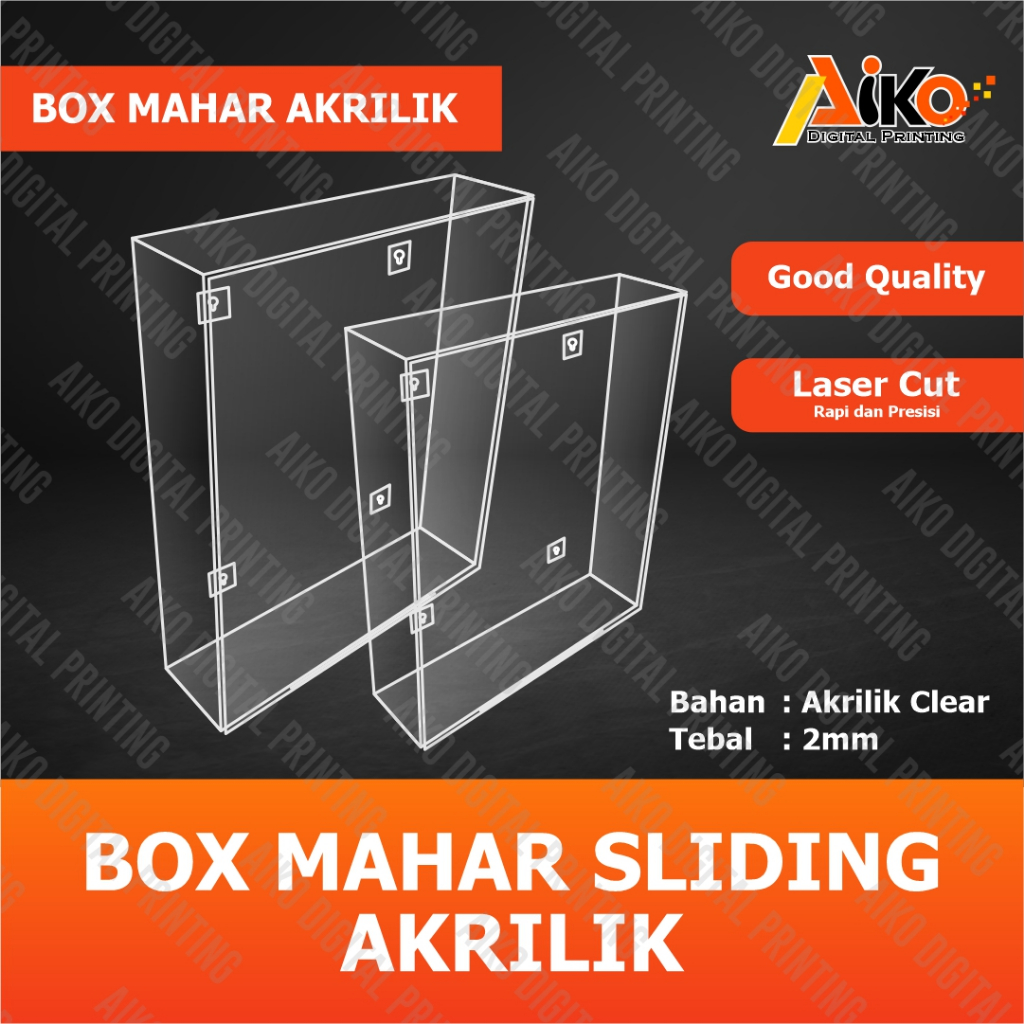 ACRYLIC DOWARD BOX 30X40 30X30 | SLIDING ACRYLIC DOWARD FRAME | กล่องเปิดข้อมูล ACRYLIC