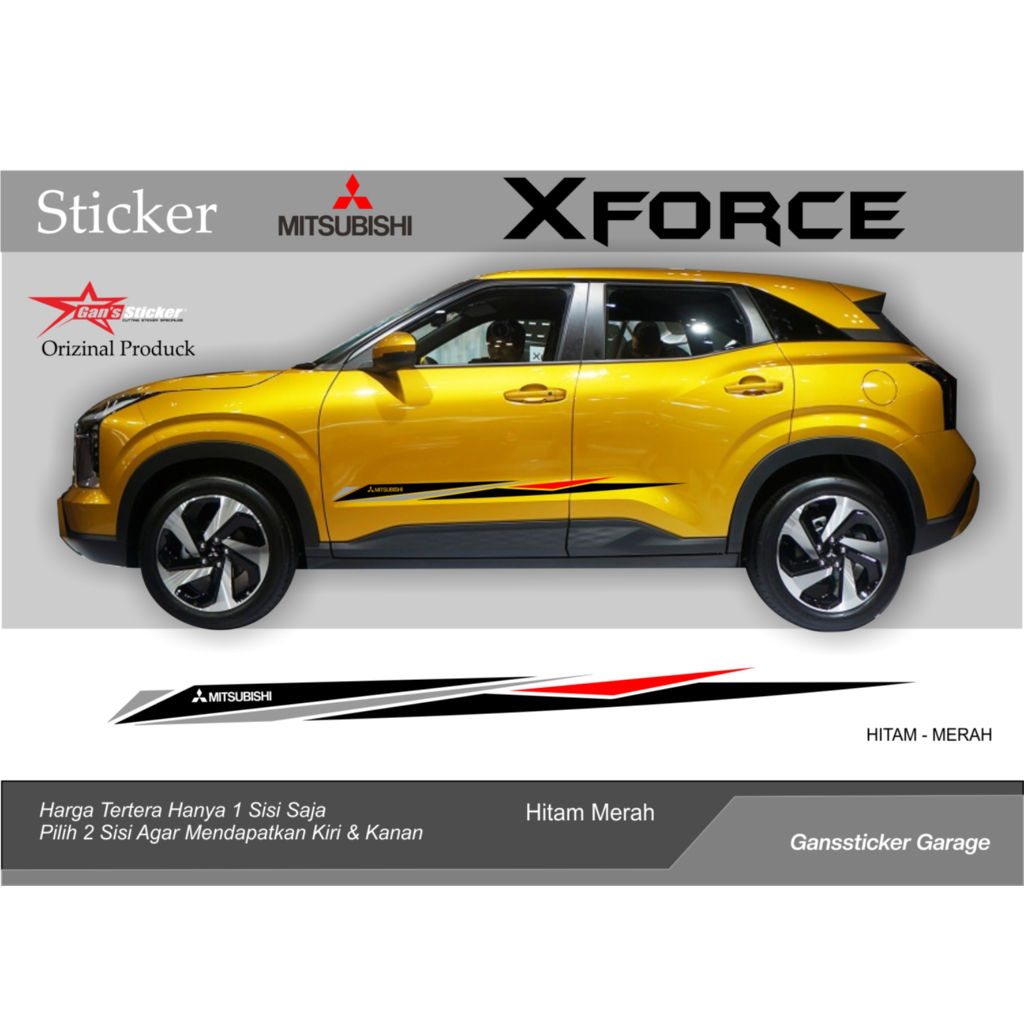 สติ๊กเกอร์ Mitsubishi Xforce Variation Xforce อุปกรณ์ตกแต่งรถยนต์
