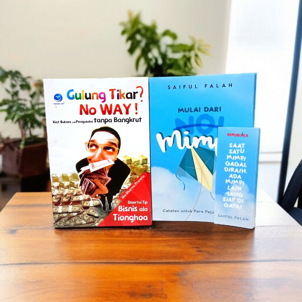 หนังสือการจูงใจ // SELF DEVELOPMENT // แพ็คเกจ 2 // ROLLS OF MAT? NO WAY // เริ่มจาก DREAMS // ต้นฉบับ
