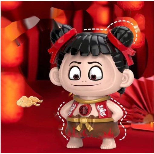 GANTUNGAN Nezha Expression Changing Face Toy Bag Hanger