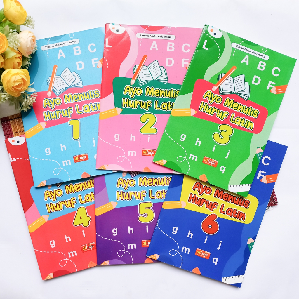 หนังสือเด็ก Lets Writing Latin Letters SET 6 เล่ม - Attuqa