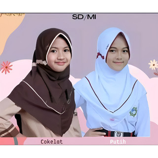 Hijab Anak Innova Jilbab SEKOLAH SD & TK TALI SERUT Belakang LIST KERUDUNG SEKOLAH SD TK UNTUK USIA 4 TAHUN - 10 TAHUN / Jilbab yang ada list belakang innova