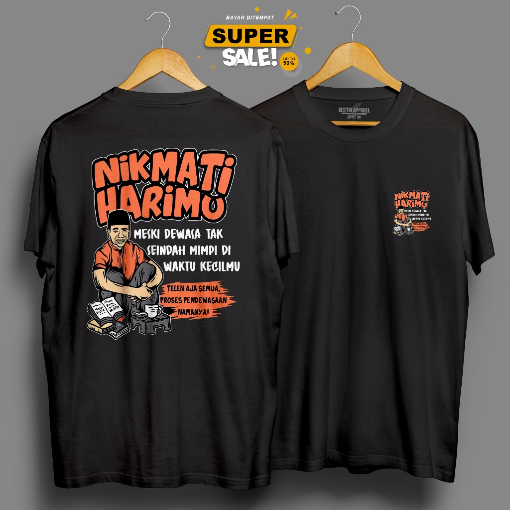 เสื้อยืด Enjoy Your Day - เสื้อคํา - Viral Combed 24s T-Shirt for Men, Unisex, นุ่ม, สบาย