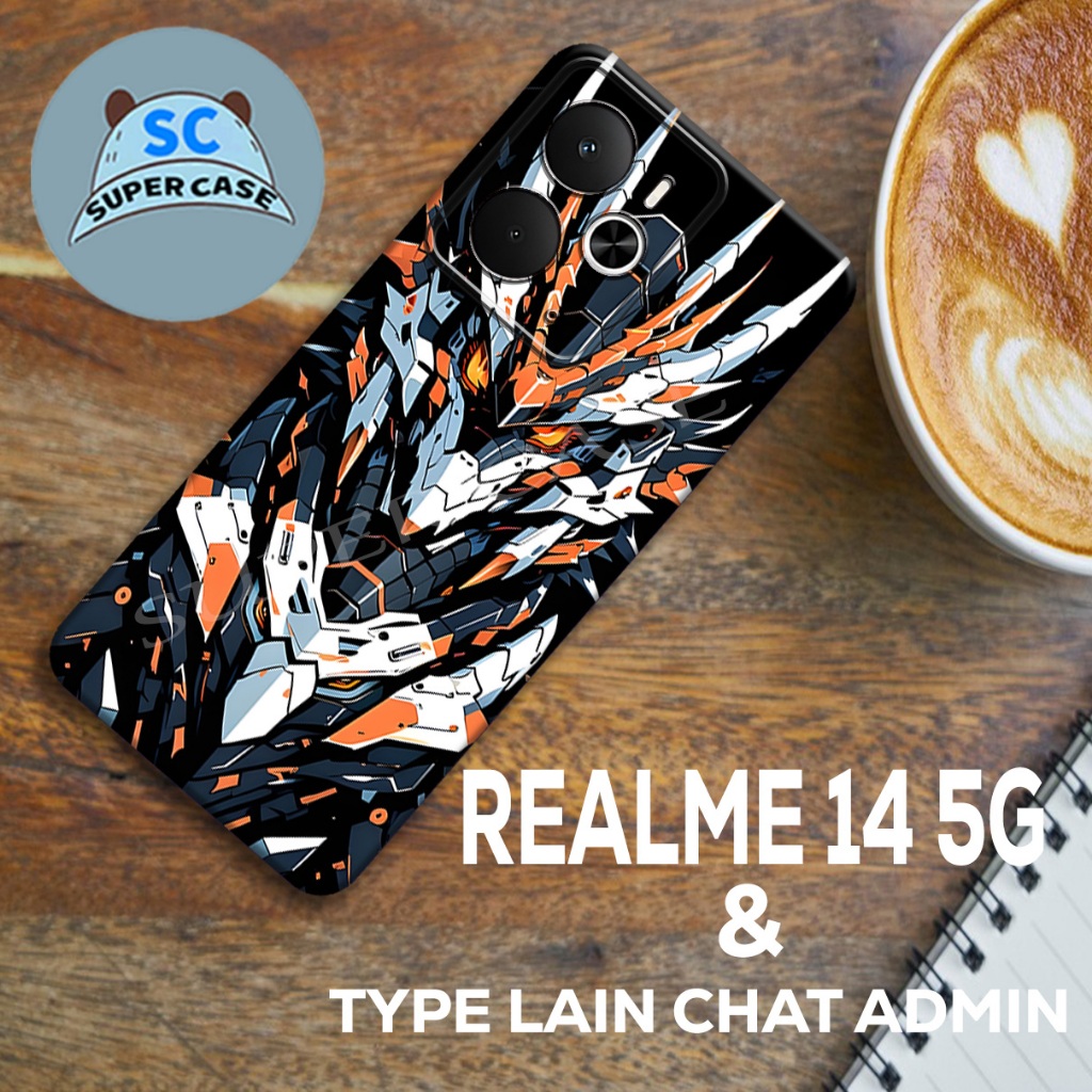 (Q16) SOFTCASE Procamera สําหรับ HP REALME 14 5G ล่าสุด | เมชา โมติฟ | REALME 14 5G ปลอกทําจากยางยืด