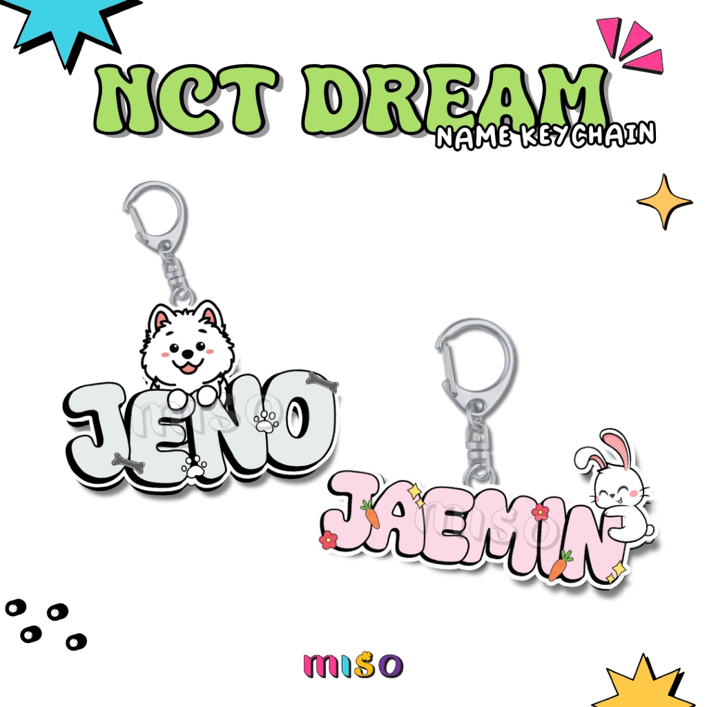NCT DREAM DREAMIES พวงกุญแจชื่อ / พวงกุญแจ พวงกุญแจพวงกุญแจ สมาชิกตัวละคร NCT DREAMIES / NCT DREAMIE