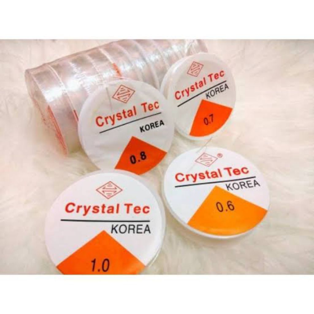 CLEAR CRYSTAL STRING TEC/CRYSTAL TEC/BRACELET STRING/ELASTIC BEAD ROPE/M BEAD STRING