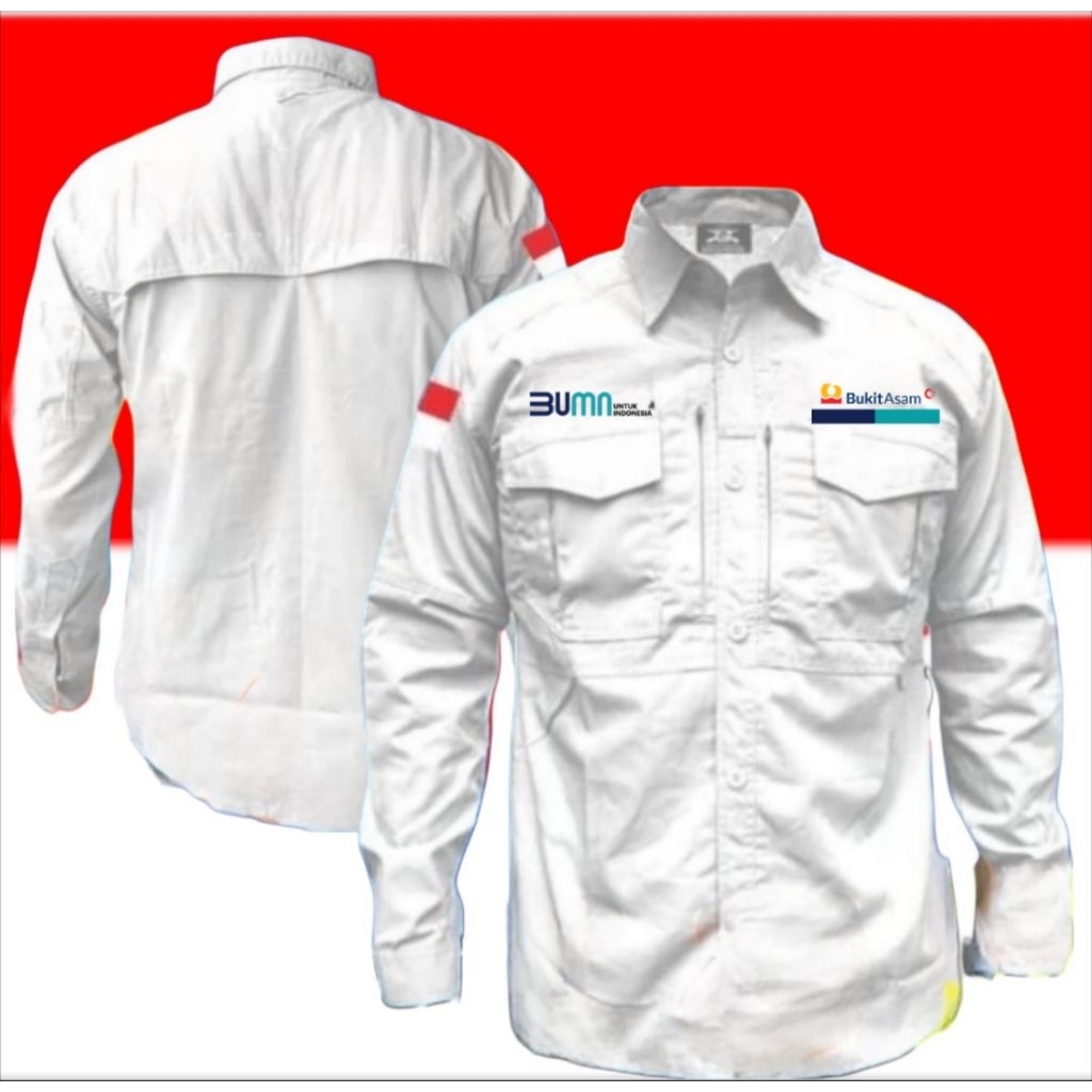 เคเมะจา คุณ เสื้อ Bukit Asam, เสื้อ PT Bukit Asam, ชุด PT Bukit Asam, PT Bukit Asam Pdh, PT Bukit As