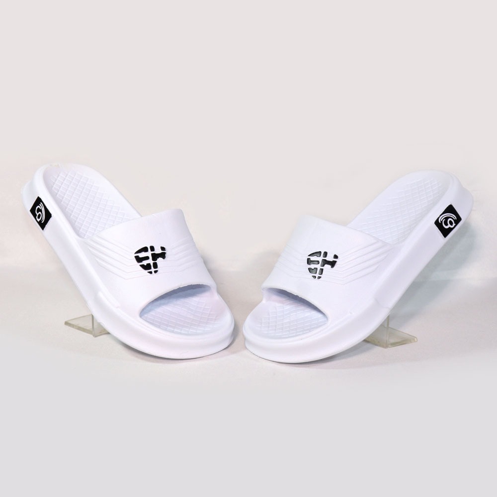 รองเท้าแตะเด็กชาย Dulux สีขาว - สีดํา