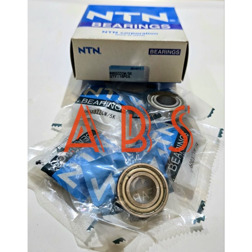 BEARING 6003 ZZ NTN IRON CAP 15X35X10MM