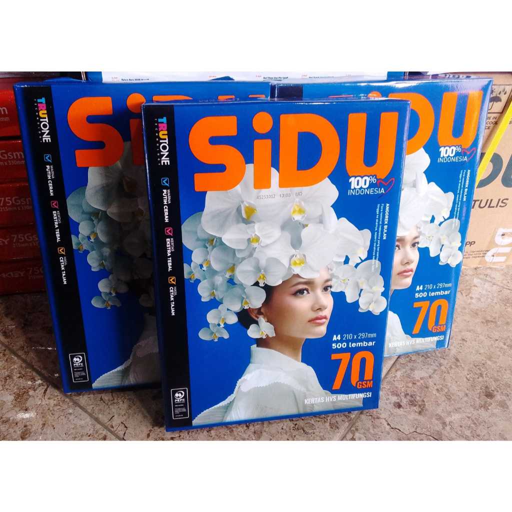 กระดาษ Sidu a4 70 gsm HVS