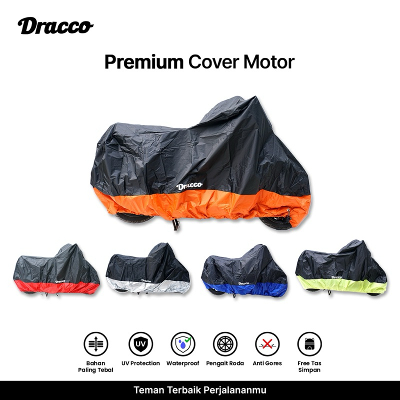 Gixxer SF 250 ผ้าคลุมมอเตอร์ไซค์ DRACCO กันน้ําระดับพรีเมียม | ป้องกันรอยขีดข่วนและฝุ่นละออง | กระเป
