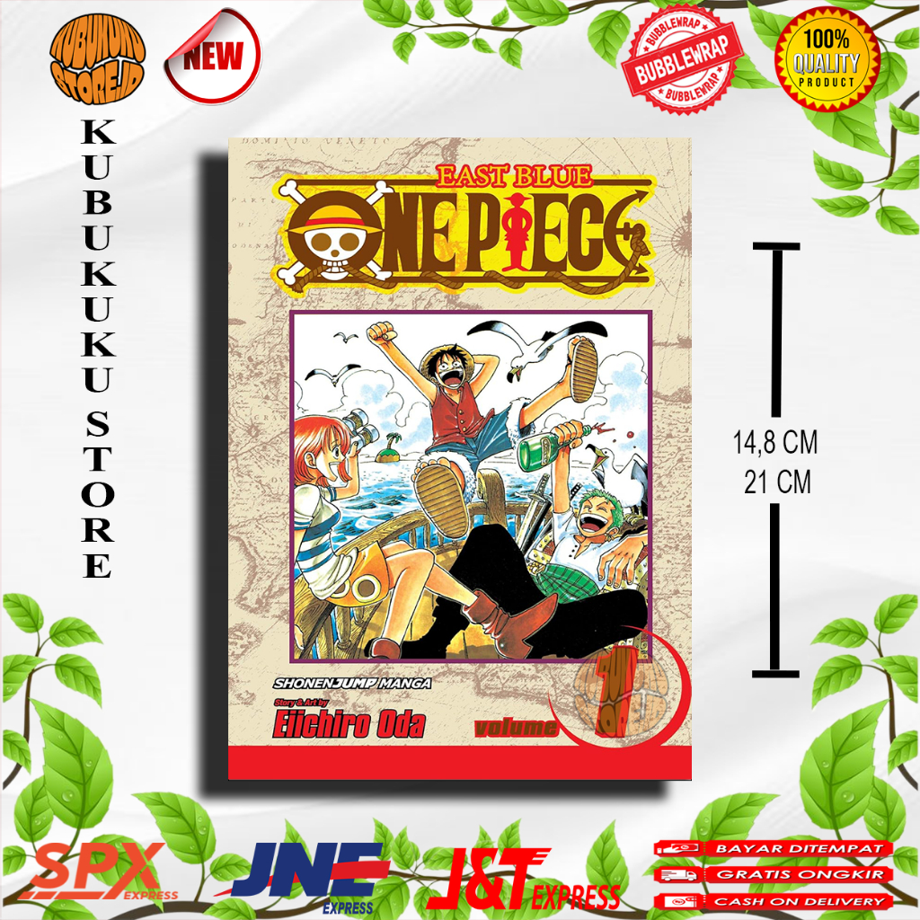 One Piece Manga Comic Vol 1 -108 (ภาษาอังกฤษ)