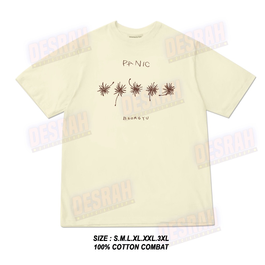 เสื้อยืดไอดอล kpop เกาหลี TXT panic BOEMGYU