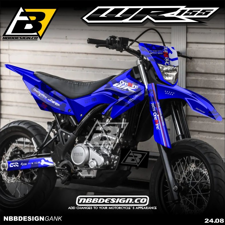 Yamaha WR 155 R Supermoto Surex สติกเกอร์รูปลอกเต็มตัวฟรีการออกแบบ Supermoto ล่าสุดแบบกําหนดเอง