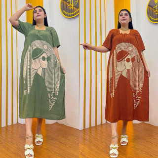 Daster jeslyn busui bahan rayon premium tebal nyaman adem dipakai