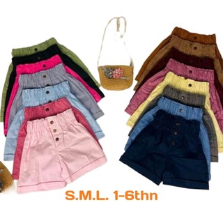 DIVA-7pcs HOTPANT ANAK-HOTPANT KANCING 1-6thn