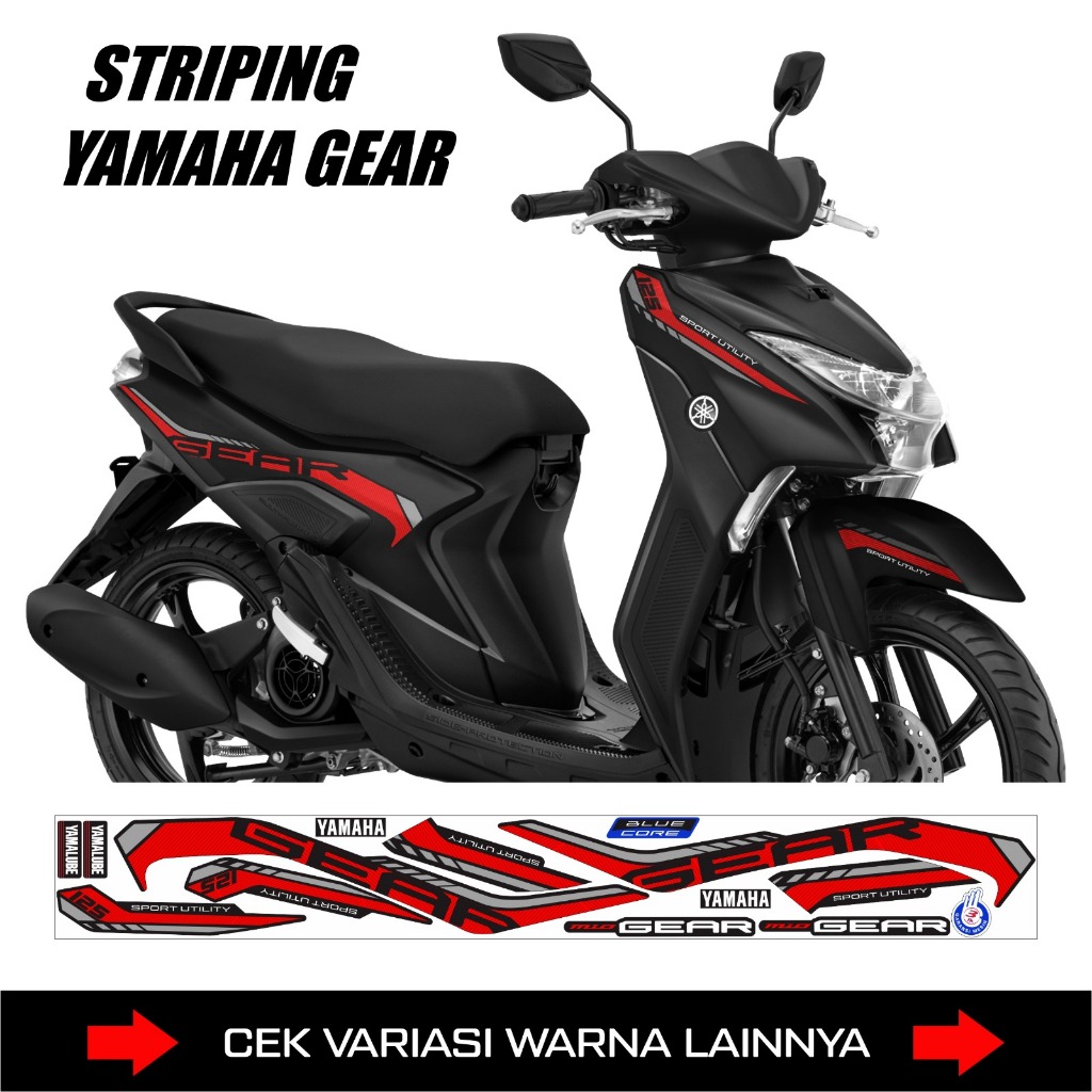 Yamaha Striping GEAR Soft Sport Utility / Yamaha Gear 125 Motorcycle Variation Stickers
