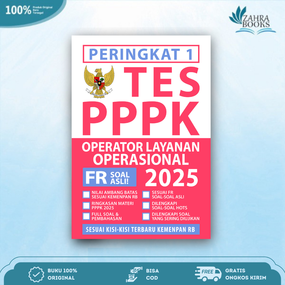 Rank 1 เล่ม PPPK OPERATIONAL SERVICE OPERATOR 2025 - Eduka Media
