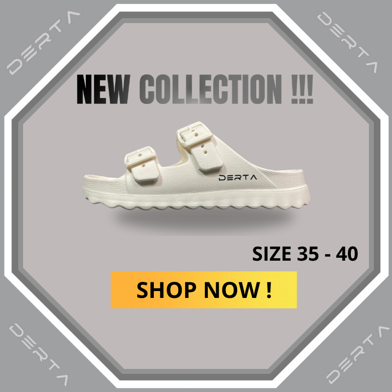 DERTA Dalyn รองเท้าแตะผู้หญิง Slop สะดวกสบายและน้ําหนักเบา รองเท้าแตะ Unisex นุ่ม กันลื่น เข็มขัดปรั