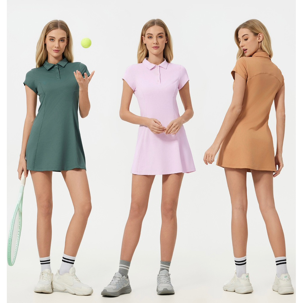 YURI COURT DRESS GOLF PADEL TENNIS GYM SPORTS CLOTHES สําหรับผู้หญิง