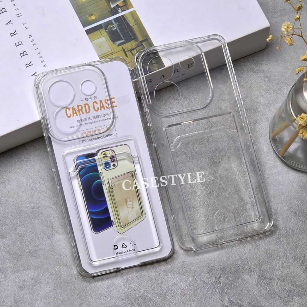 Poco M7 Pro 5G Clear Card Case Card Slot Clear Case Poco M7 Pro 5G CaseStyle