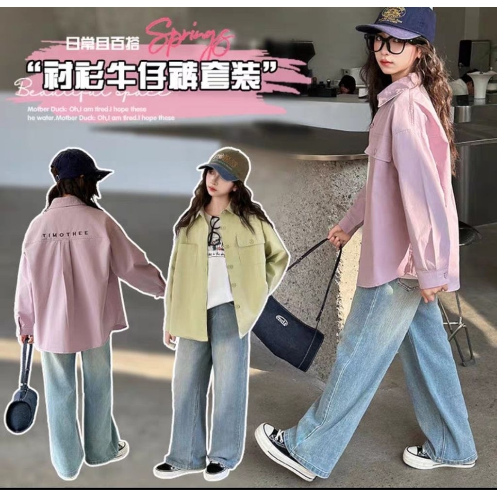 KEMEJA FK07 TIMOTHHEE SHIRT SET SIZE 130,140,170