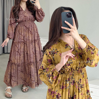 Amariel Vegel Dress Daster Nyaman Bumil Busui Friendly