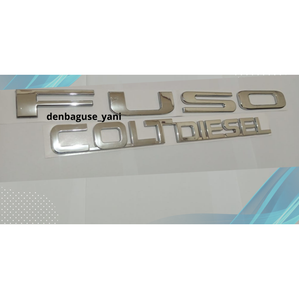 Fuso Canter Logo Emblem / Canter Fuso Emblem / Colt ดีเซลสัญลักษณ์ / Fuso Colt ดีเซลสัญลักษณ์ / Fuso