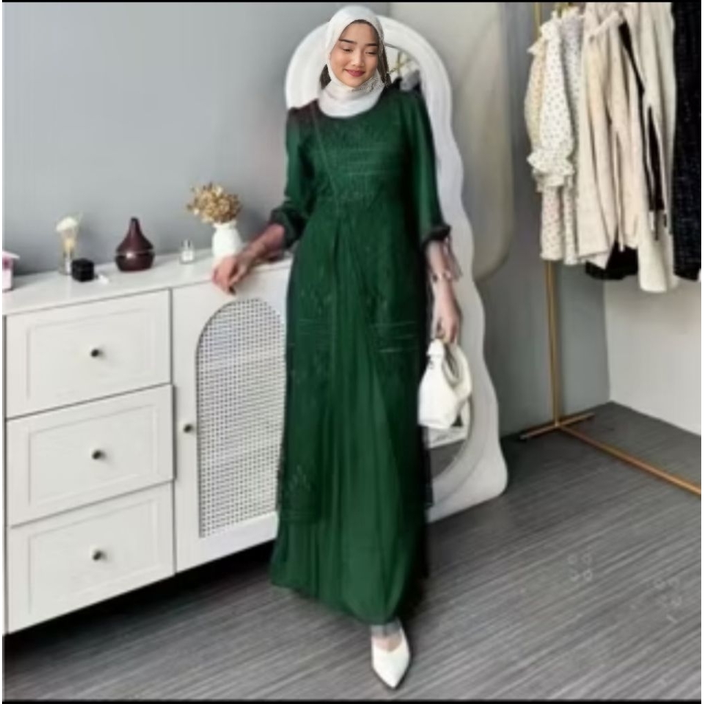 Elegant Luxury เกมสตรีมุสลิม Gamis รุ่น SML Xl Xxl Xxl Xxxl ผู้หญิงปาร์ตี้ Gamus Gamis Eid 2026 ล่าส