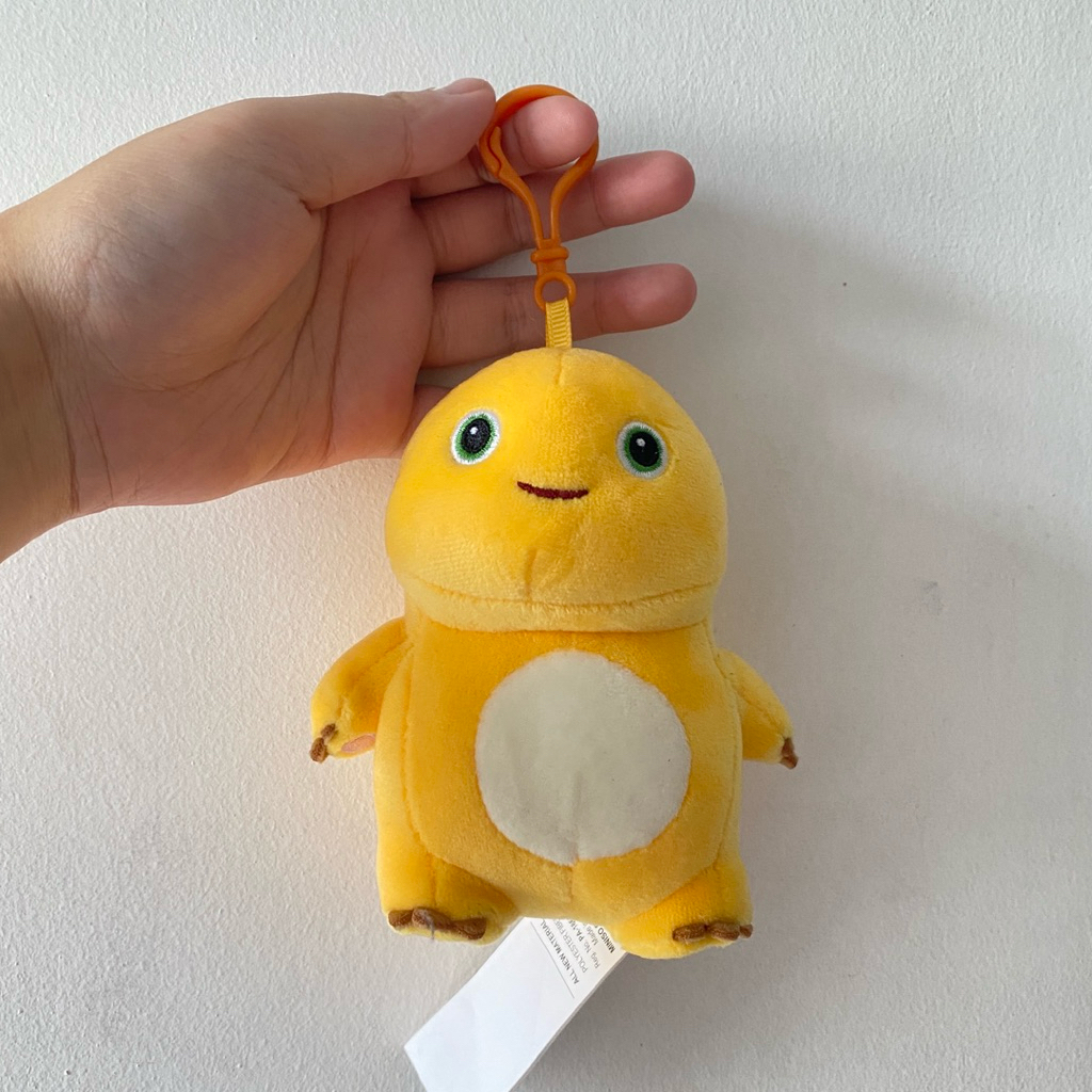 GANTUNGAN Nailong Dino Yellow Nai Long Miniso พวงกุญแจตุ๊กตา