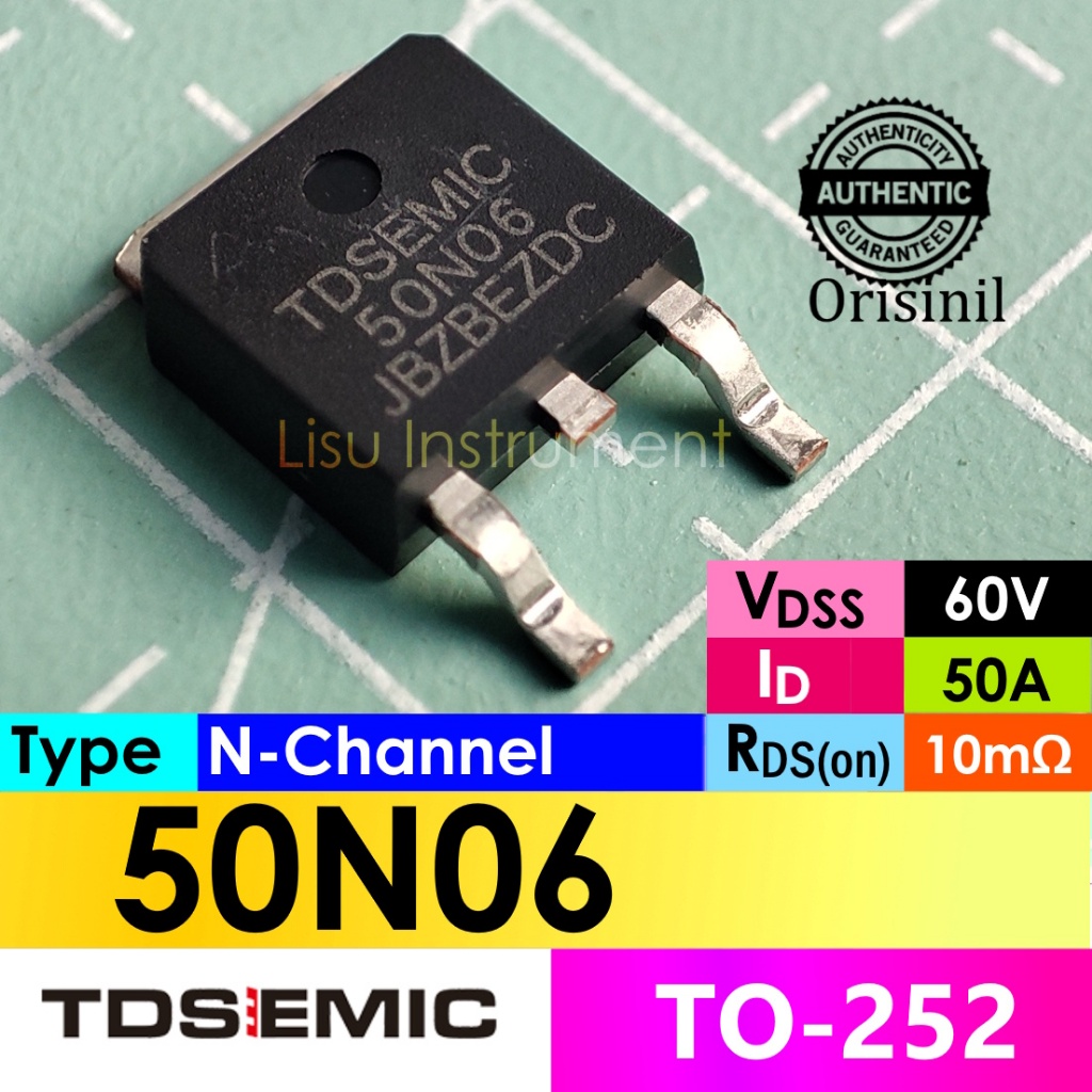 50N06 60V 50A N-Channel MOSFET TO-252 TDSemic ORIGINAL