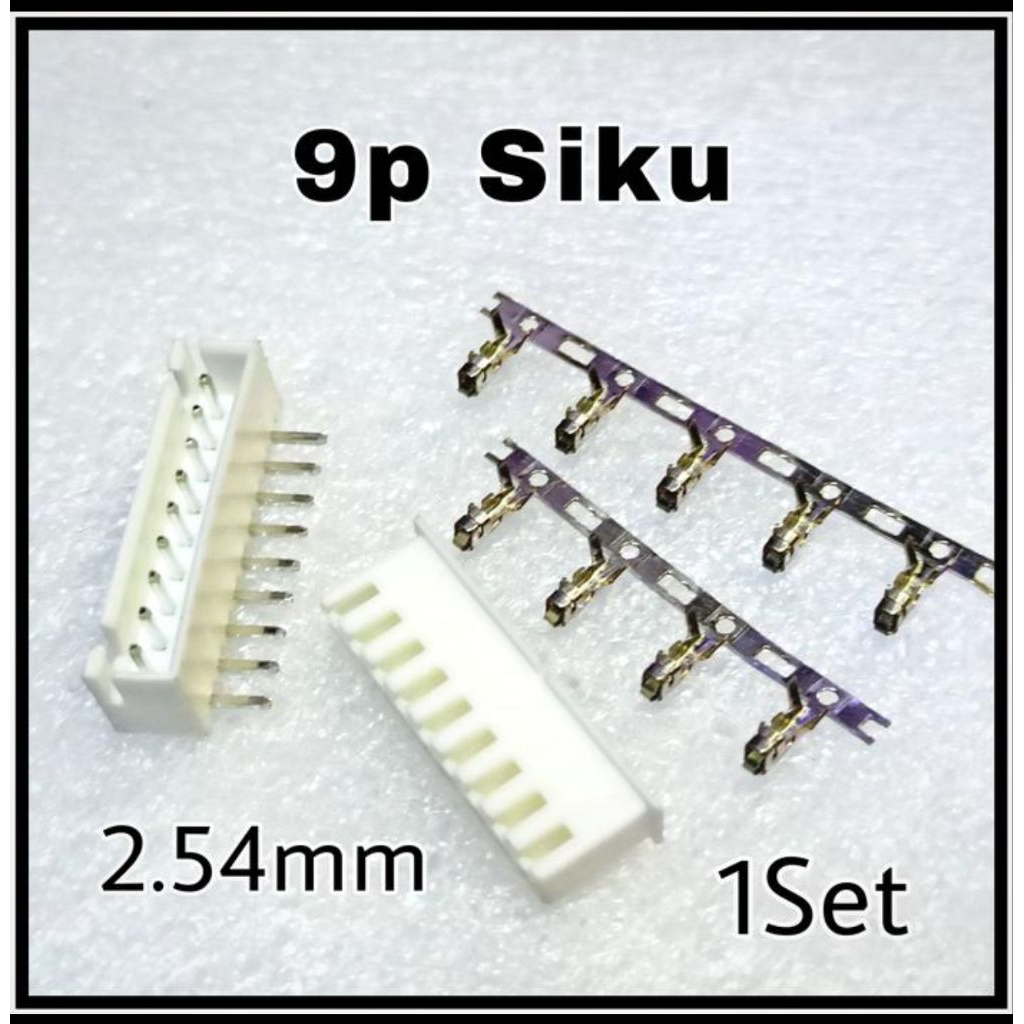 SIKU 1 ชุด Header Connector XH 9p ข้อศอก 2.54 มม.JST XH 9 pin ชายหญิงด้านใน 9pin งอ