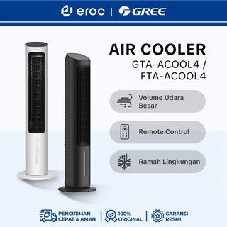 GREE - FLIFE Tower Fan Air Cooler - Anion Generator - Tirai Es Plant Fibre - Kapasitas 4 Liter