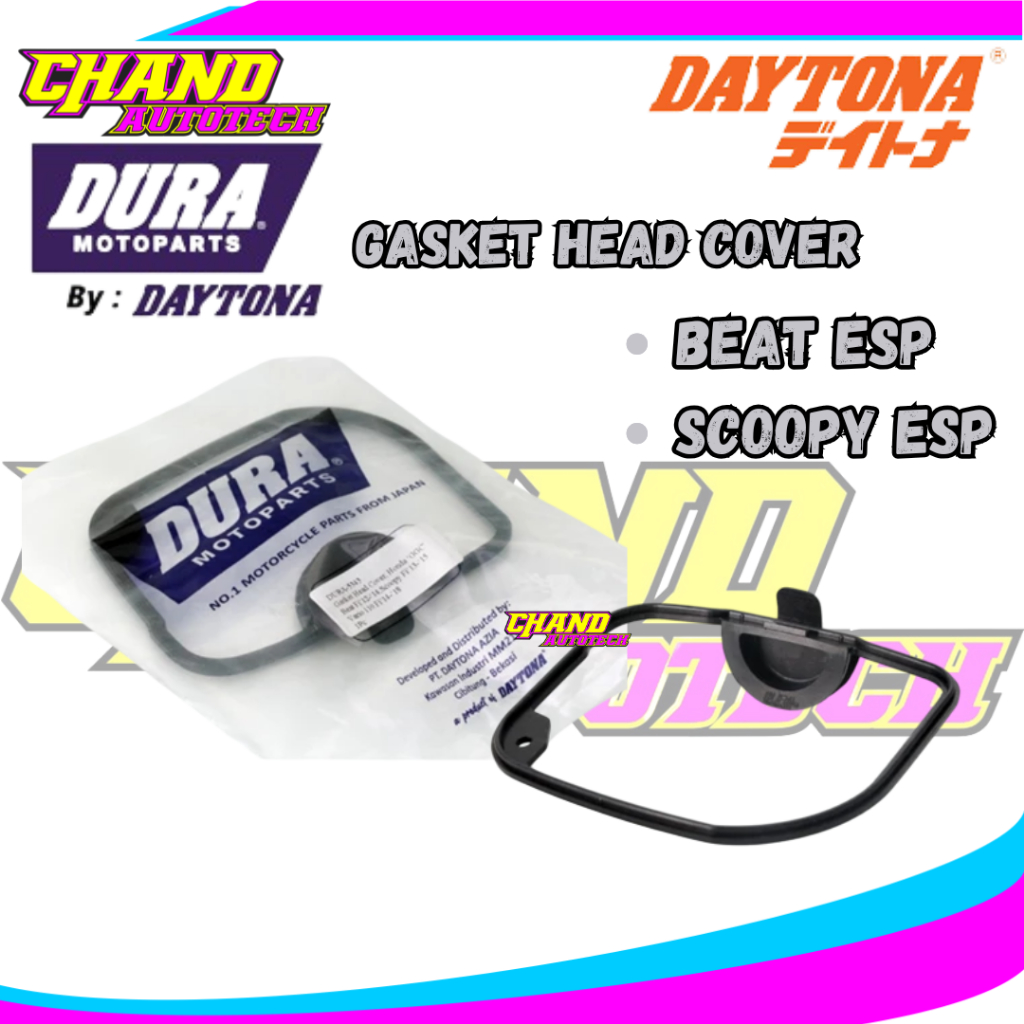 Dura Oring ฝาครอบหัวปะเก็นยาง 12391-K44-900 Beat Esp Scoopy Esp By Daytona Original 5344