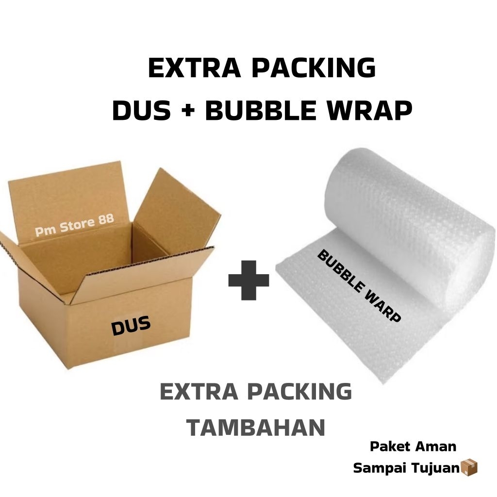 EXTRA PACKING BOX + BUBBLE WRAP TO PROTECT ITEMAGE EXTRA BOX PACKING PACKAGE