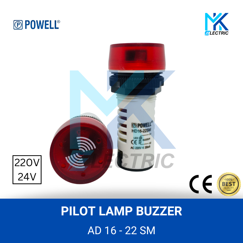 Powell - buzzer AD 16 - 22 SM / R 220V