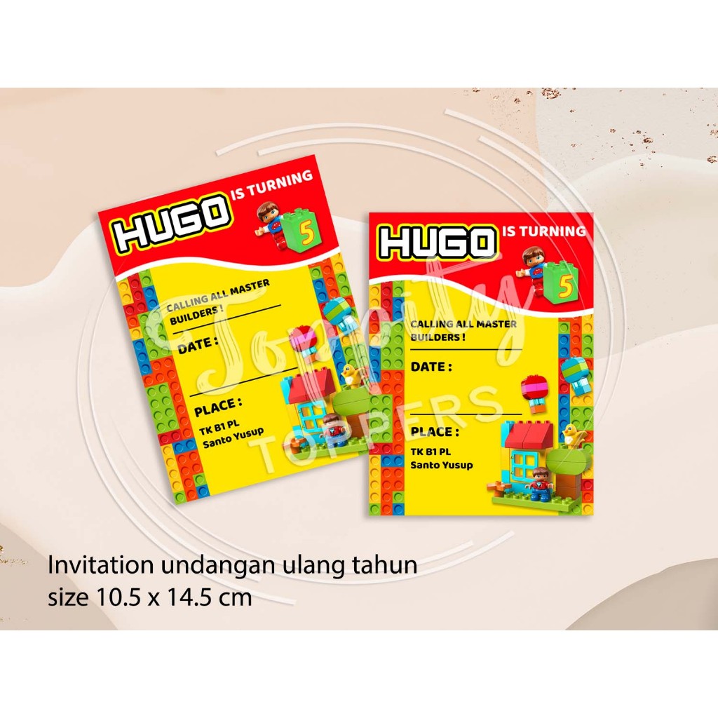 คําเชิญวันเกิดเลโก้ Duplo