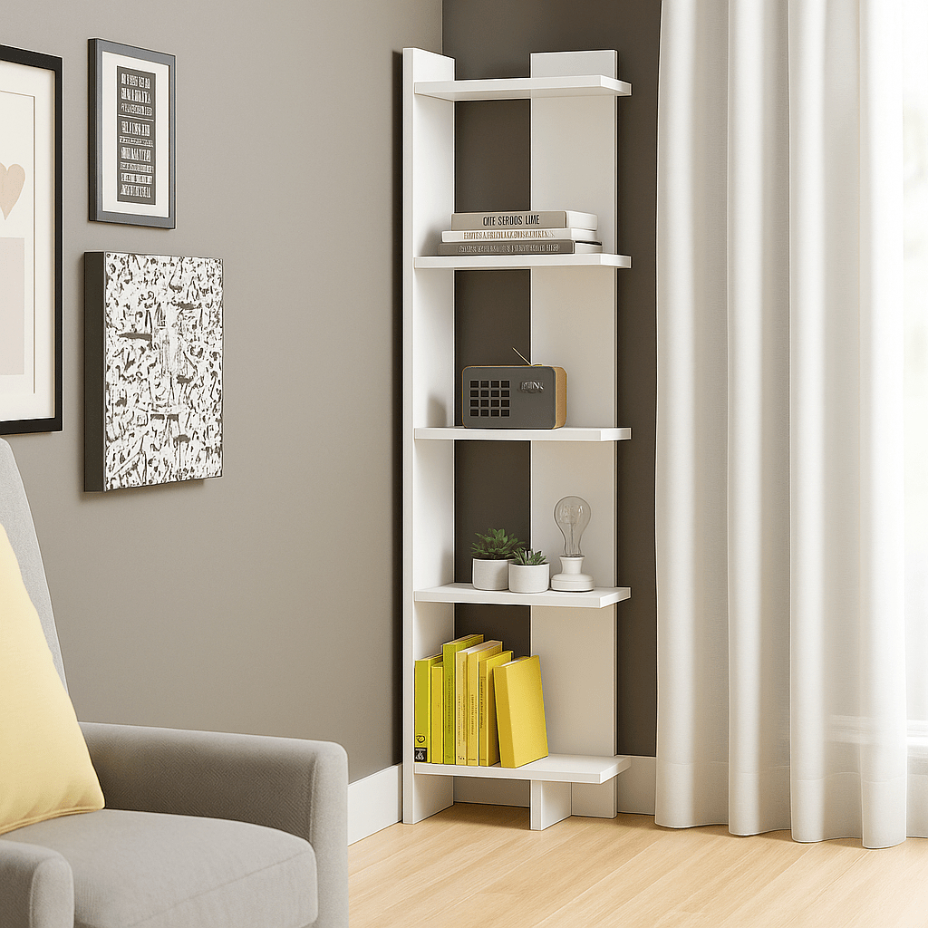 LIVING ROOM CORNER SHELF FLOWER SHELF BOOKSHELF 120 ซม. สูง