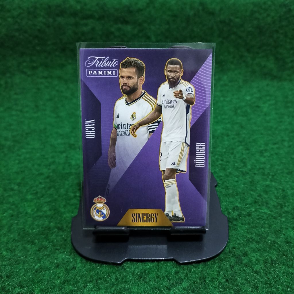 NACHO & RUDIGER SINERGY PANINI TRIBUTE การ์ดฟุตบอลจริง MADRID